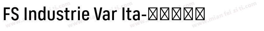 FS Industrie Var Ita字体转换